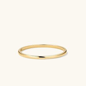 Mejuri Solid 14k Gold Stacker Ring